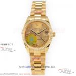 N9 Factory 904L Rolex Datejust 28mm President Women's Watch - Champagne Face NH05 Automatic